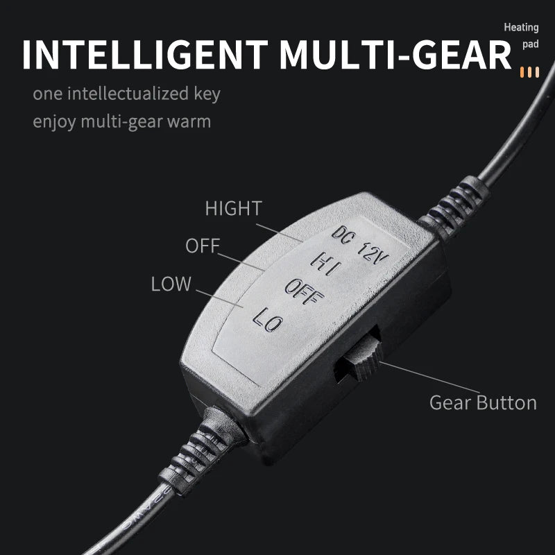 Heated Car Seat Cover 12V Heating Warmer Car Seat Cushion Auto Universal Car Seat Protector Cloak Cover Pads Set by Winter Windshield