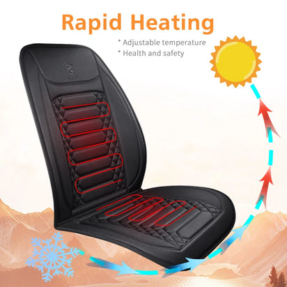 Heated Car Seat Cover 12V Heating Warmer Car Seat Cushion Auto Universal Car Seat Protector Cloak Cover Pads Set by Winter Windshield