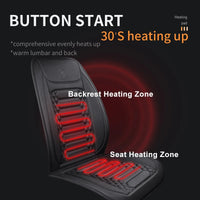 Heated Car Seat Cover 12V Heating Warmer Car Seat Cushion Auto Universal Car Seat Protector Cloak Cover Pads Set by Winter Windshield