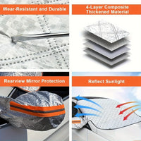 Winter Windshield Cover,Windshield Covers Ice Screen Protector,Snow Guard Windshield Cover Frost Shield, No More Frozen windshields