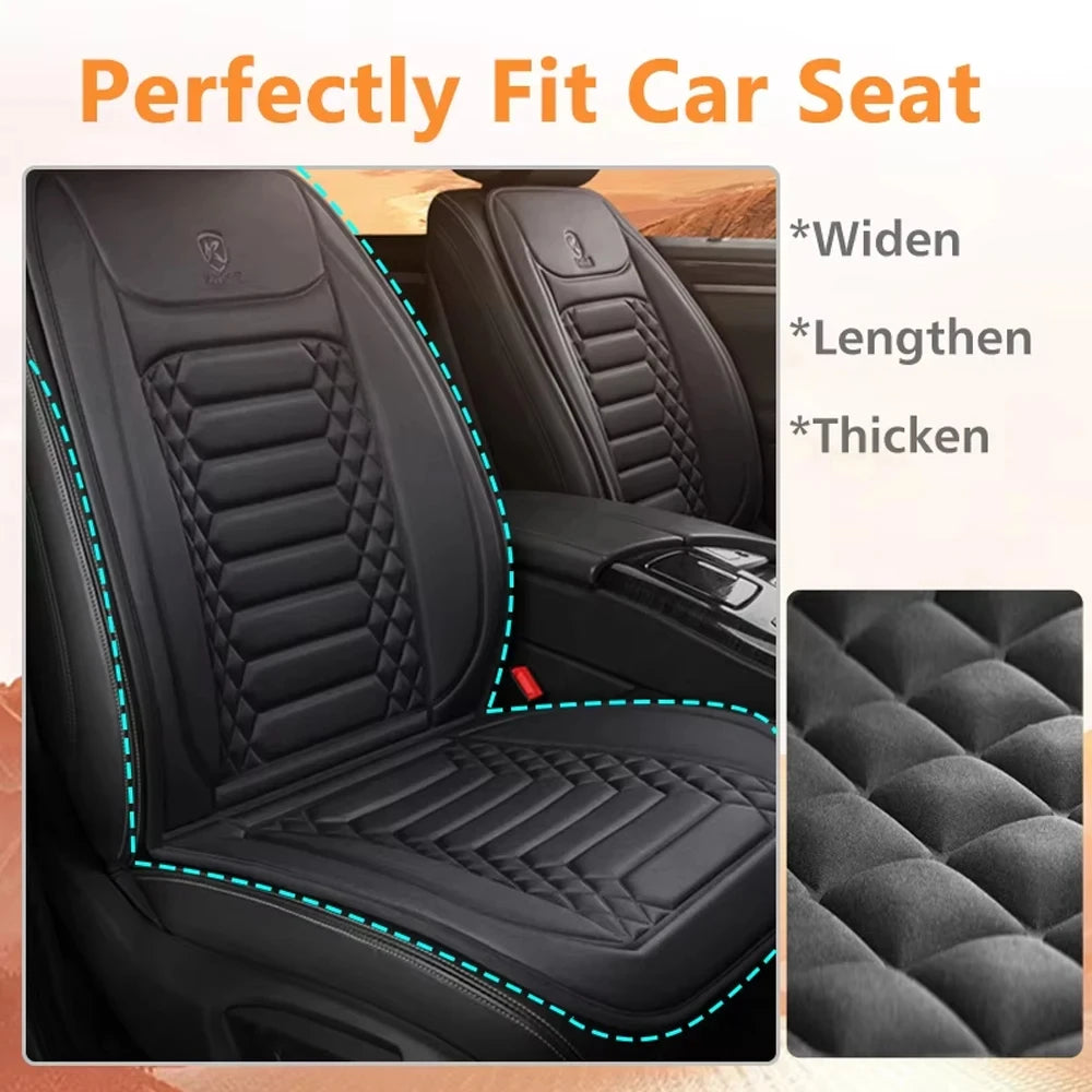 Heated Car Seat Cover 12V Heating Warmer Car Seat Cushion Auto Universal Car Seat Protector Cloak Cover Pads Set by Winter Windshield