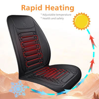 Heated Car Seat Cover 12V Heating Warmer Car Seat Cushion Auto Universal Car Seat Protector Cloak Cover Pads Set by Winter Windshield