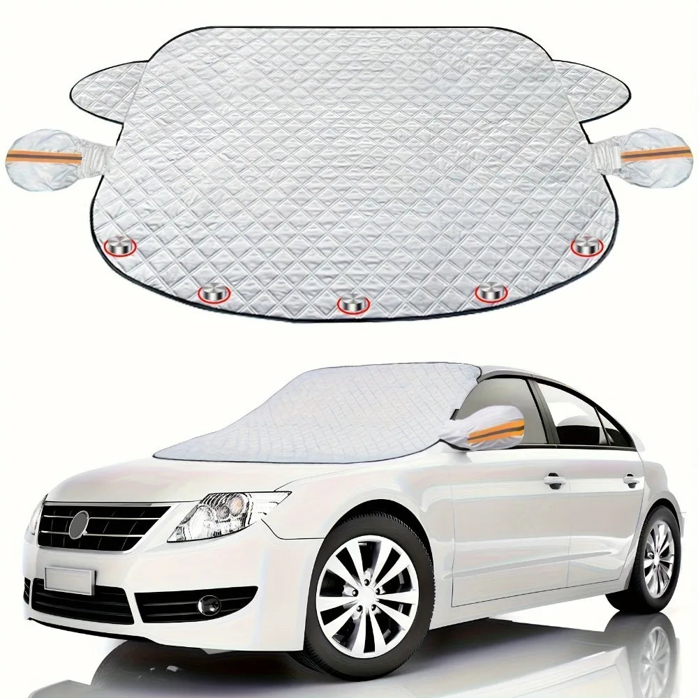 Winter Windshield Cover,Windshield Covers Ice Screen Protector,Snow Guard Windshield Cover Frost Shield, No More Frozen windshields