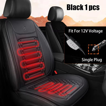 Heated Car Seat Cover 12V Heating Warmer Car Seat Cushion Auto Universal Car Seat Protector Cloak Cover Pads Set by Winter Windshield
