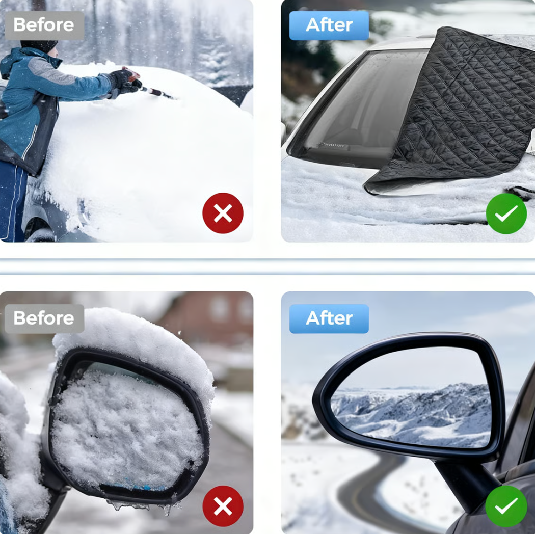 Winter Windshield Cover,Windshield Covers Ice Screen Protector,Snow Guard Windshield Cover Frost Shield, No More Frozen windshields