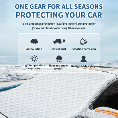 Winter Windshield Cover,Windshield Covers Ice Screen Protector,Snow Guard Windshield Cover Frost Shield, No More Frozen windshields